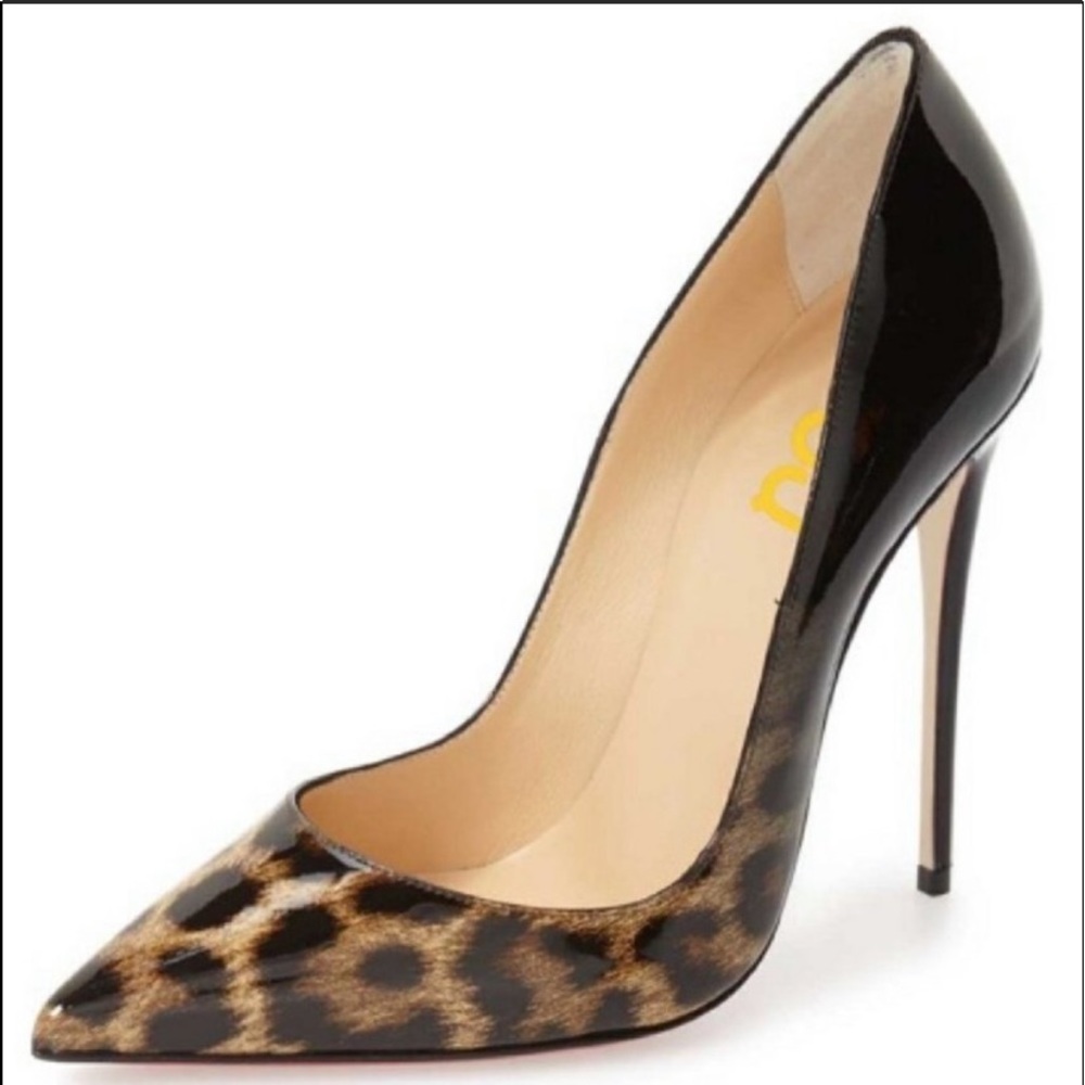 FSJ Women Sexy Leopard Printed  Toe Pumps High